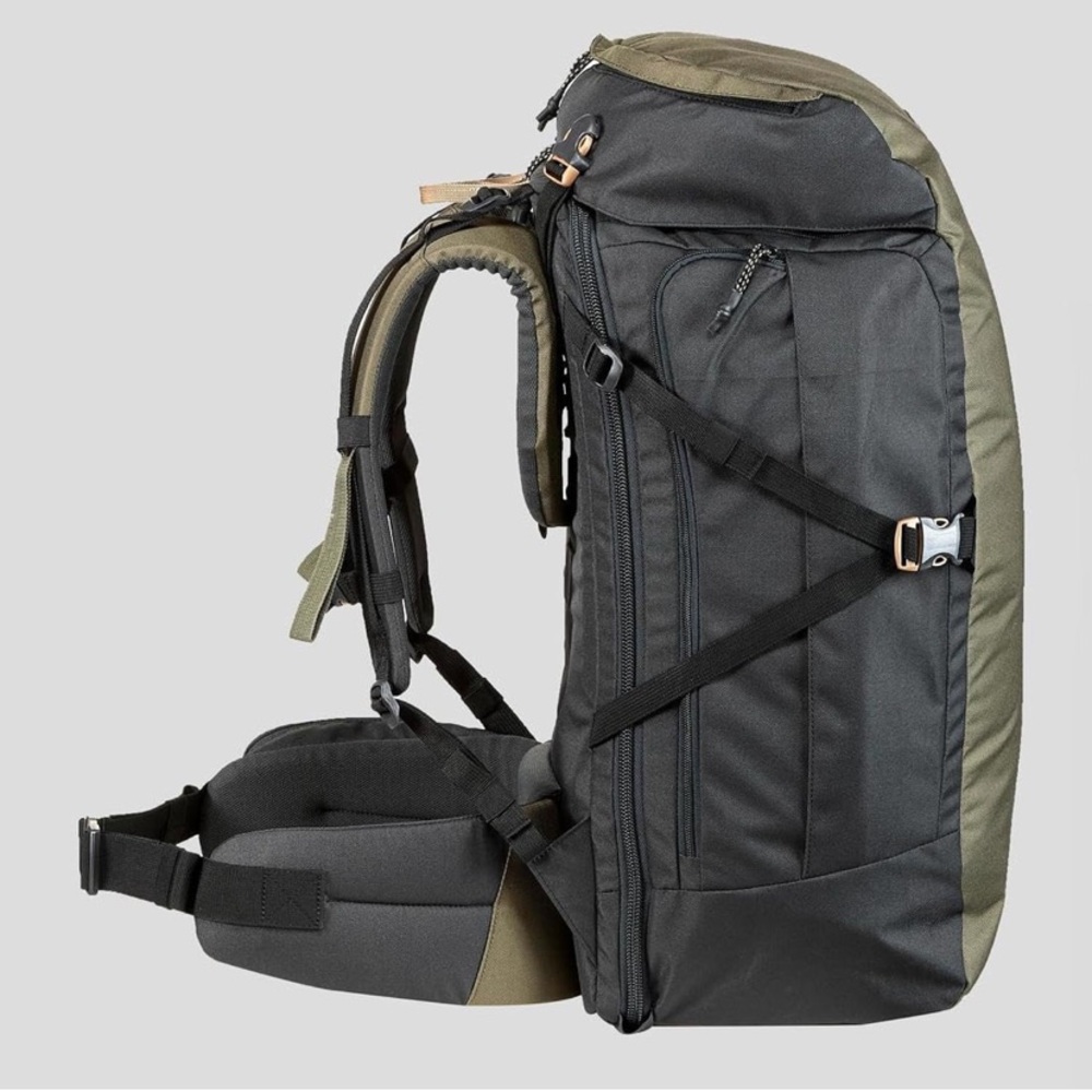 Men's Black and Olive Travel Backpack - Durable Everyday Carry